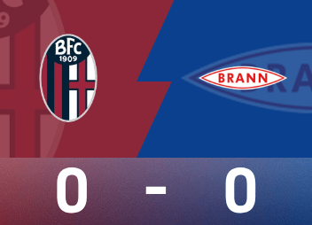 Europa League match report: The two teams only had three shots on target, and ten-man Bologna tied with Brannen 0-0