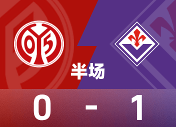 UEFA Halftime: Som scores, Mainz 0-1 Fiorentina