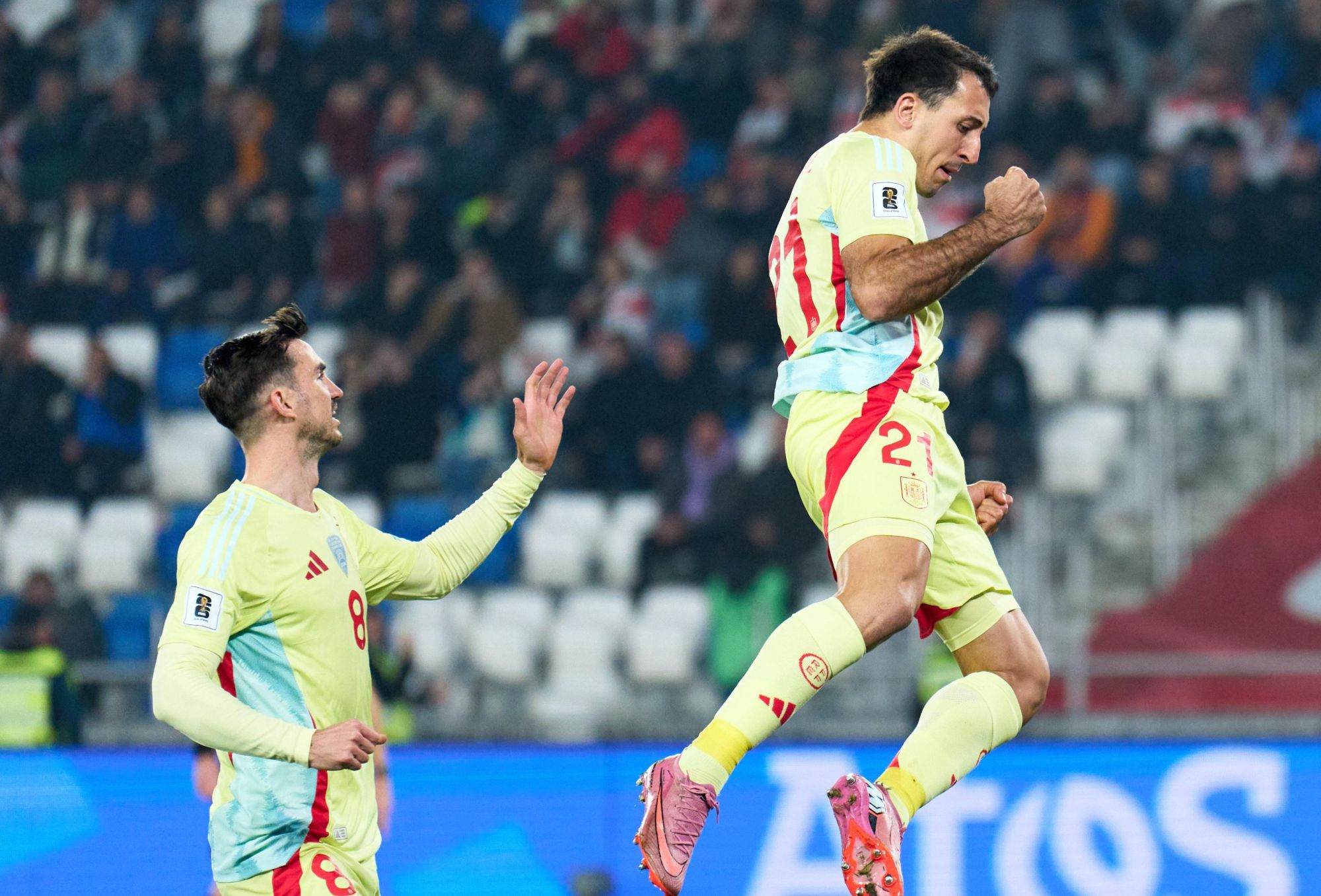 Beating Georgia 4-0, Spain set a record in team history with 30 consecutive unbeaten games in official competitions
