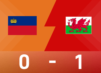 World European match report: James wins with one blow, Wales narrowly beats Liechtenstein 1-0