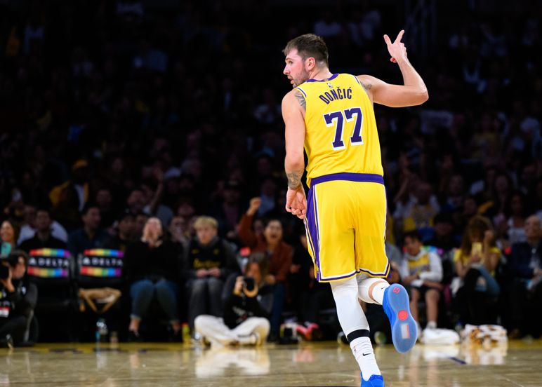 Doncic became the first player in Lakers history to score 40+ points in two consecutive games.