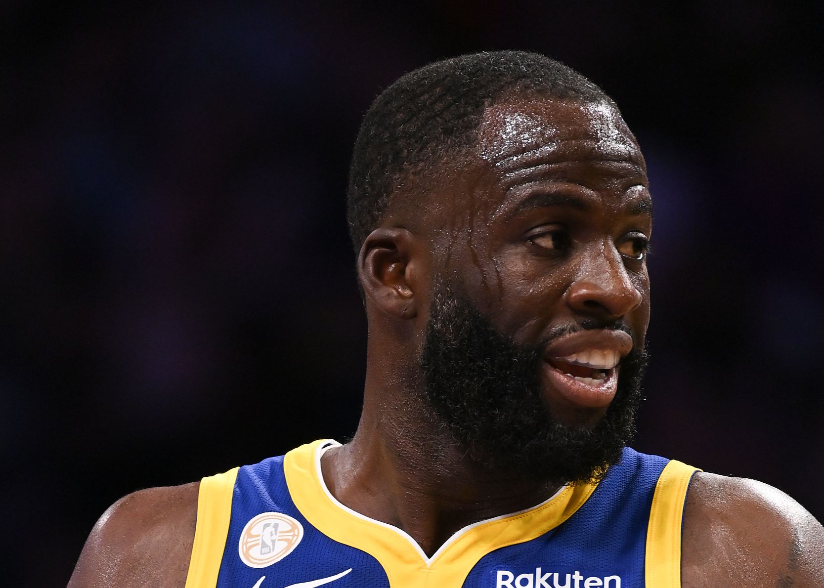 The Warriors shot 50% from the field at halftime and 54.2% from three-point range, hitting 13 three-pointers.