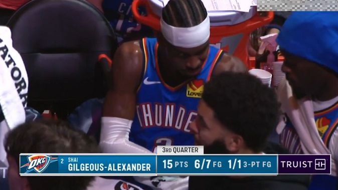 Show off your power! Alexander made 6 of 7 in a single quarter and contributed 15 points